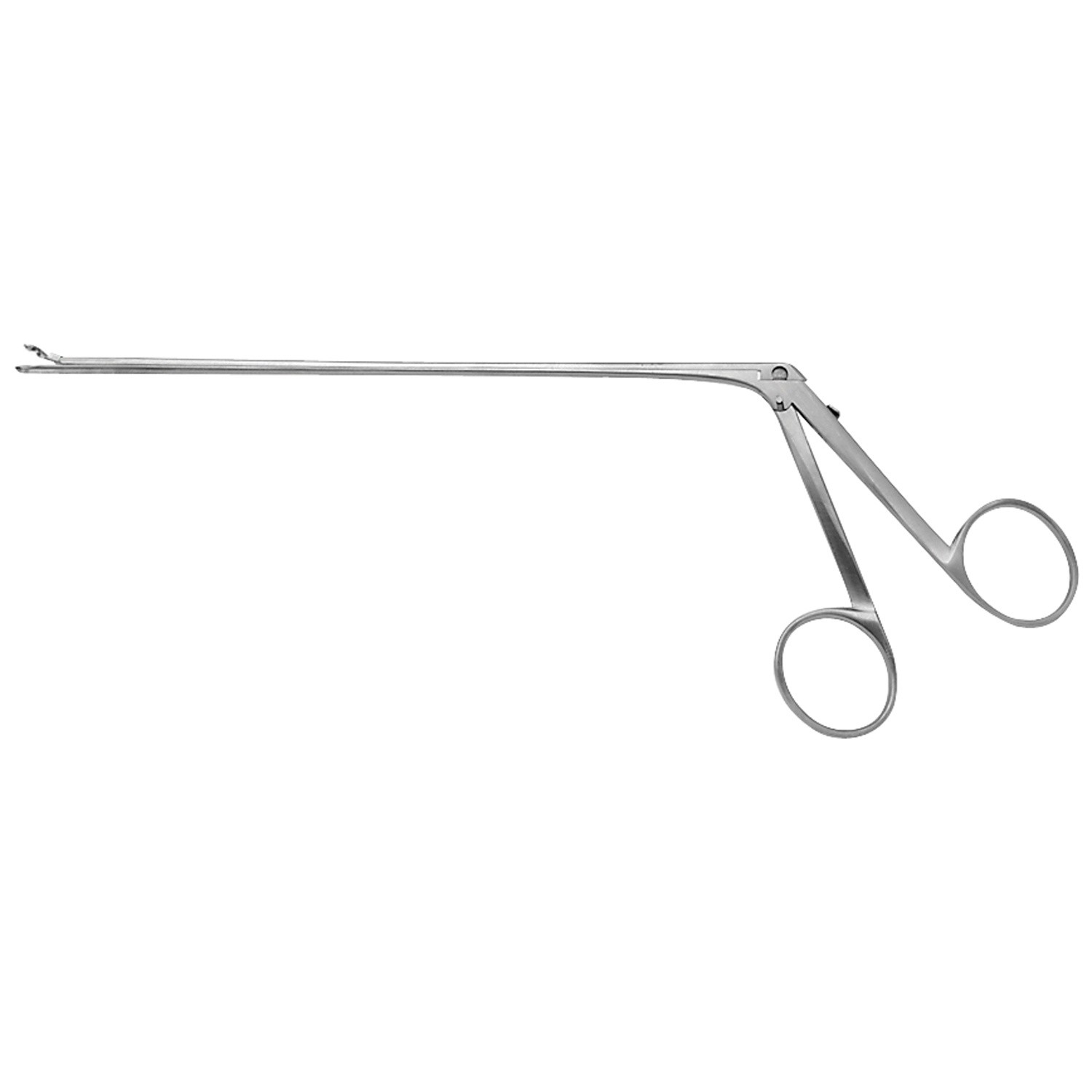 Micro Cup Forceps, Shaft 5" (125.0 Mm), Overall Length 7 1/4" (18.5 Cm), Jaws Angled Left, 1.0 Mm Round Cup